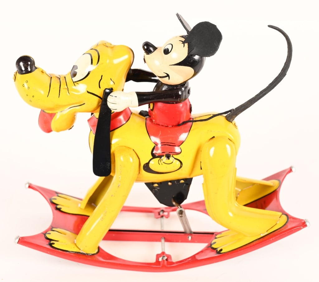 LINEMAR ROCKING MICKEY MOUSE ON PLUTO w/ BOX - 2