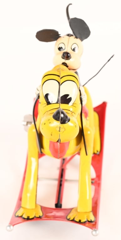 LINEMAR ROCKING MICKEY MOUSE ON PLUTO w/ BOX - 3