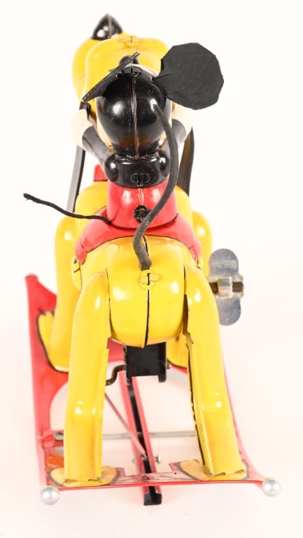 LINEMAR ROCKING MICKEY MOUSE ON PLUTO w/ BOX - 5