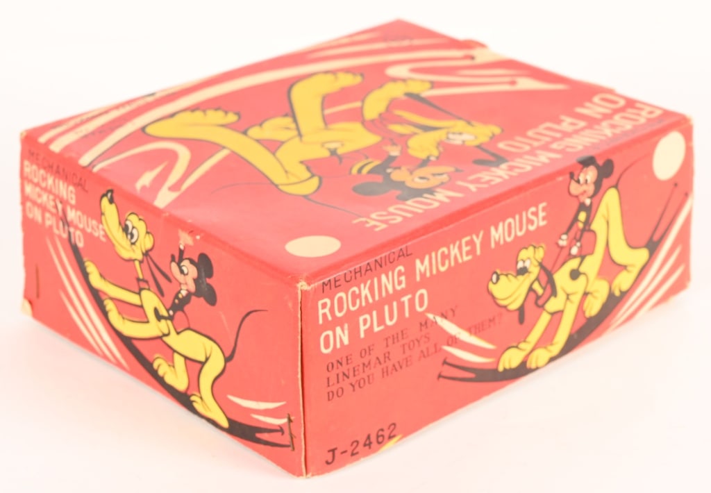 LINEMAR ROCKING MICKEY MOUSE ON PLUTO w/ BOX - 8