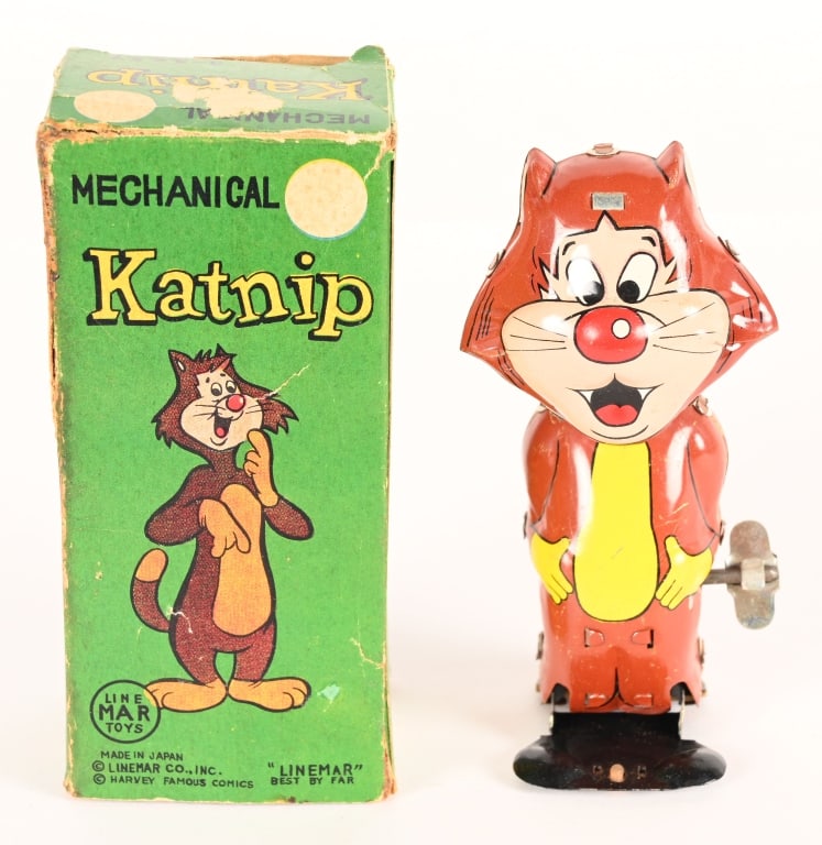 LINEMAR TIN WINDUP KATNIP w/ BOX (1 of 8)