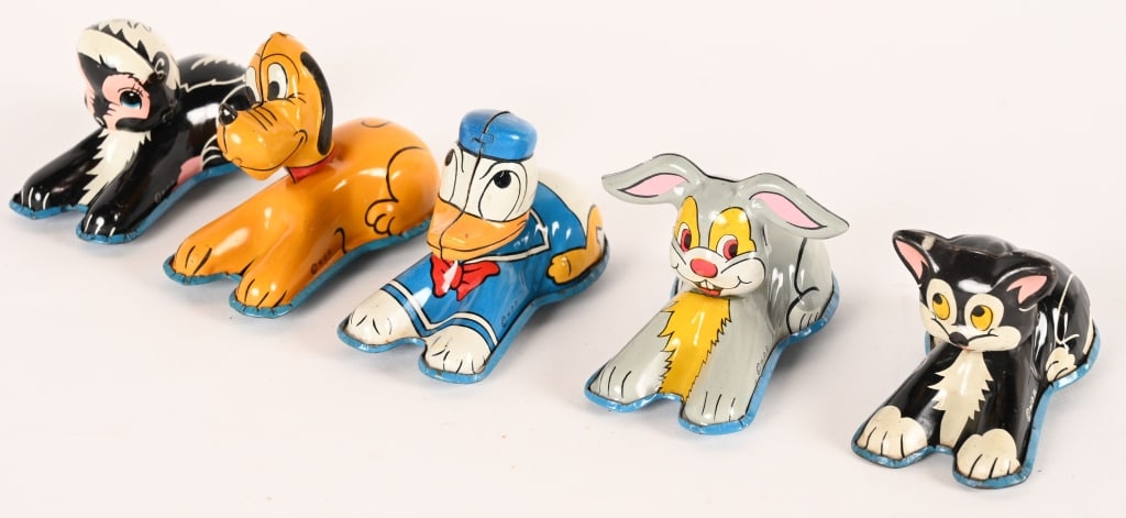 5- LINEMAR TIN FRICTION DISNEY CHARACTER TOYS (1 of 7)