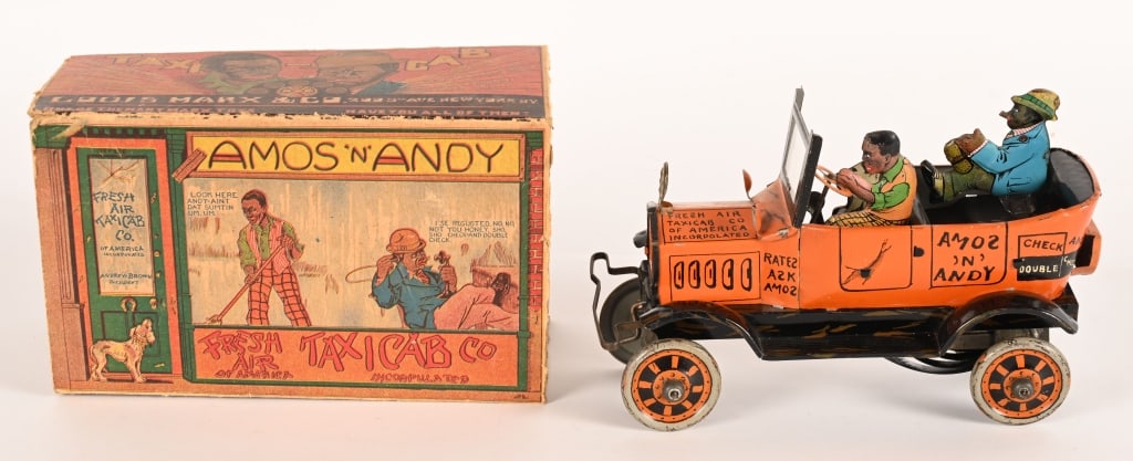 MARX TIN WINDUP AMOS & ANDY FRESH AIR TAXI w/ BOX (1 of 9)