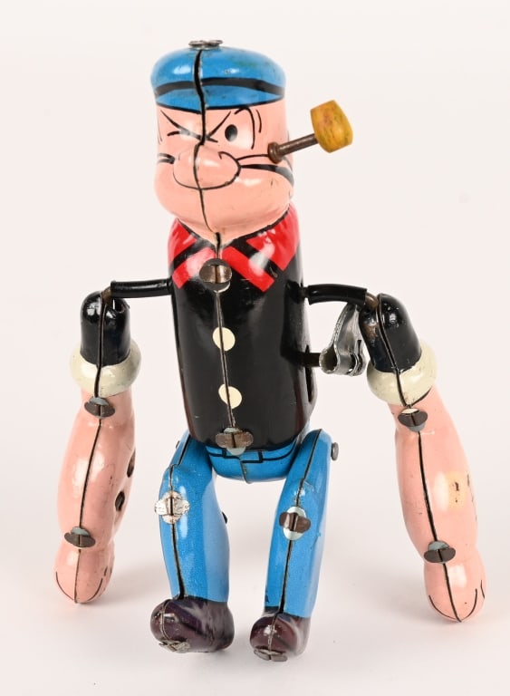 LINEMAR TIN WINDUP TUMBLING POPEYE (1 of 5)