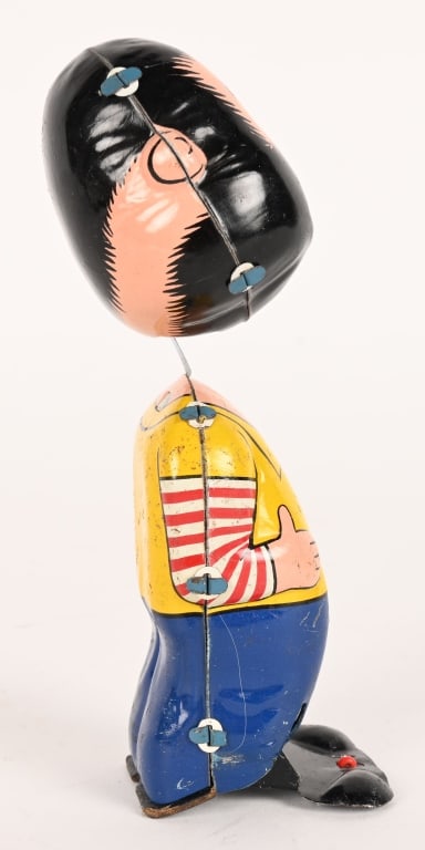 LINEMAR WINDUP MECHANICAL MEAN MAN "NODDER" w/BOX - 6