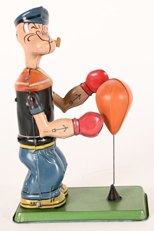 CHEIN TIN WINDUP POPEYE FLOOR PUNCHER (1 of 6)