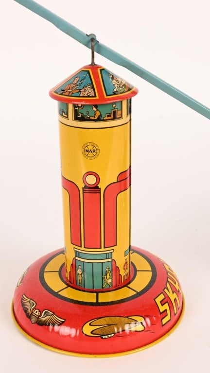 MARX TIN WINDUP SKYBIRD FLYERS w/ BOX - 4