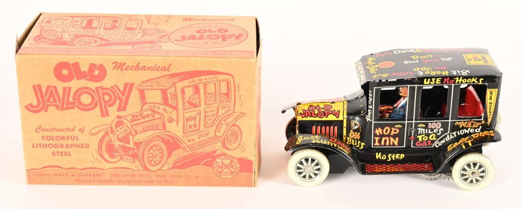 MARX TIN WINDUP OLD JALOPY w/ BOX (1 of 8)