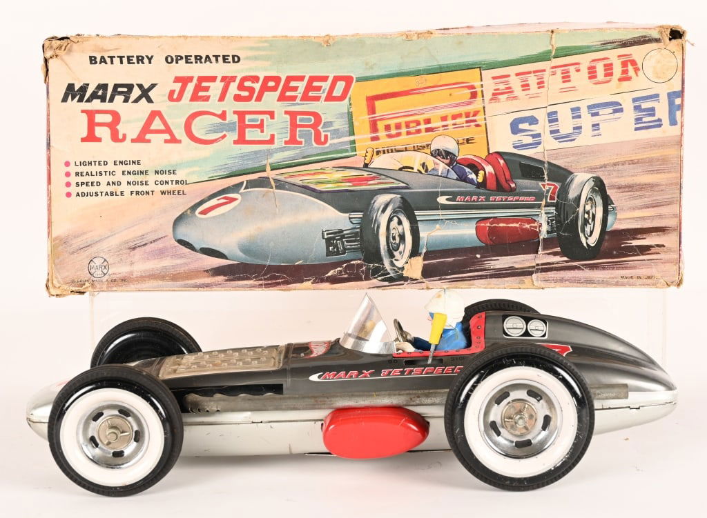 MARX BATTERY OP JETSPEED RACER w/ BOX (1 of 9)