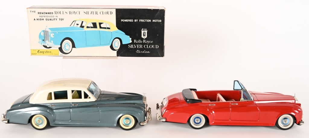 2- BANDAI FRICTION ROLLS ROYCE SILVER CLOUD w/ BOX (1 of 17)