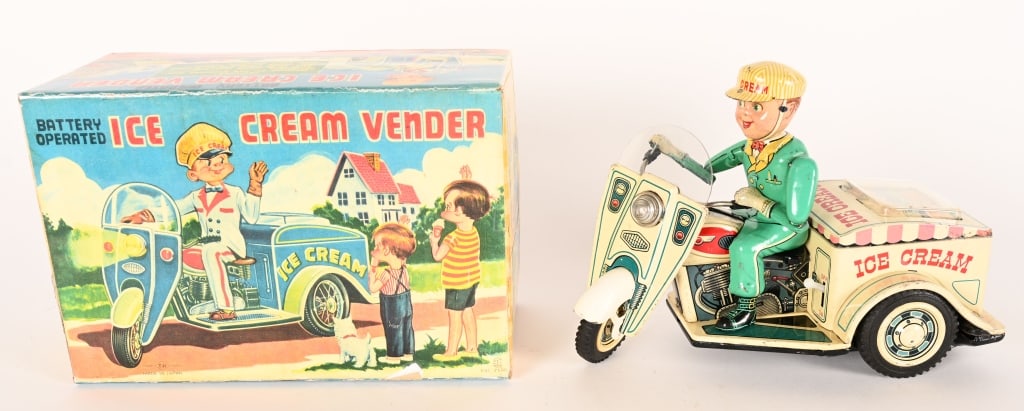 JAPAN BATTERY OP ICE CREAM VENDOR MOTORCYCLE (1 of 7)