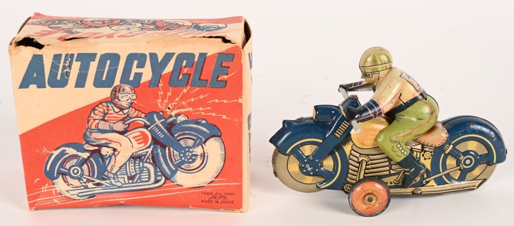 JAPAN TIN FRICTION #1 RACING MOTORCYCLE (1 of 9)
