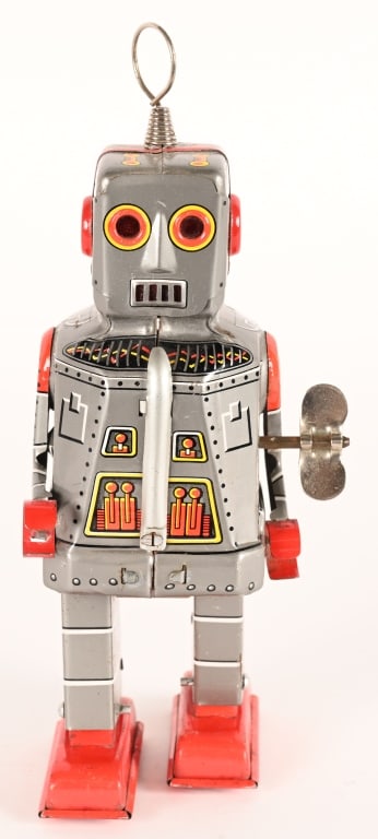 KO TIN WINDUP LITHO SPARKY ROBOT (1 of 4)