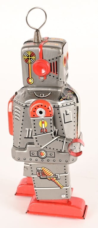KO TIN WINDUP LITHO SPARKY ROBOT - 4
