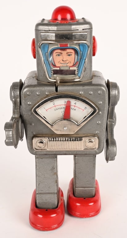 YONEZAWA TIN WINDUP SPACE EXPLORER ROBOT (1 of 7)