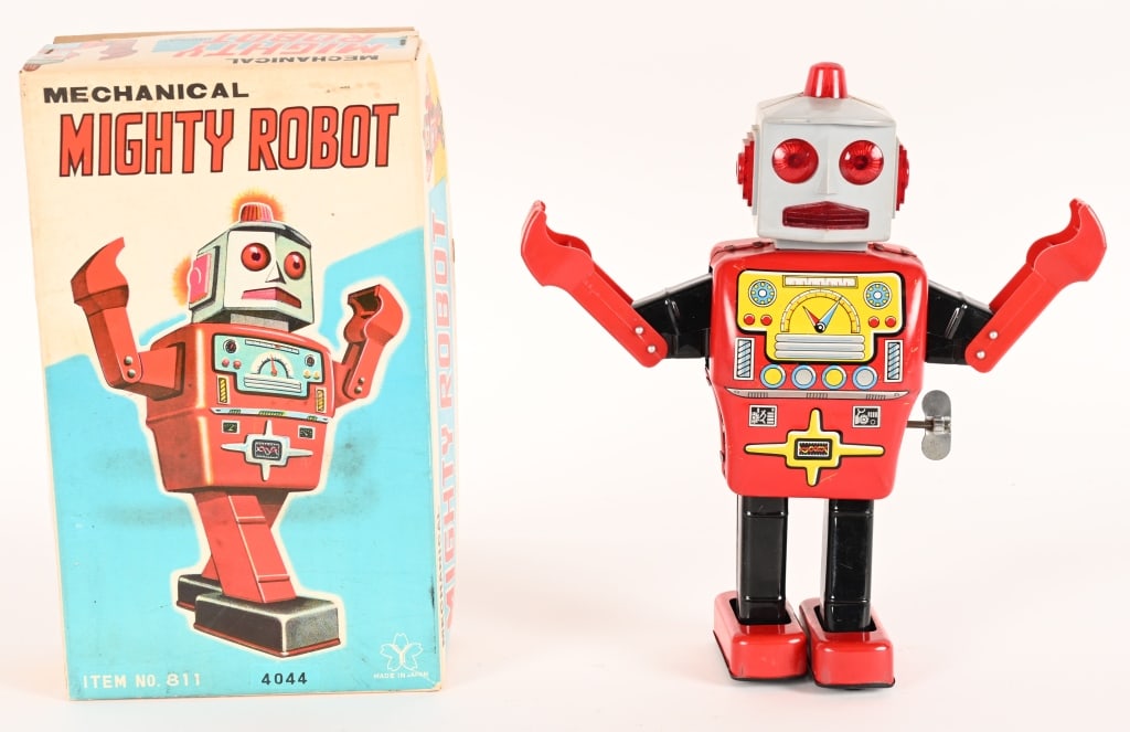 YONEZAWA BATTERY OP MIGHTY ROBOT w/ BOX (1 of 10)