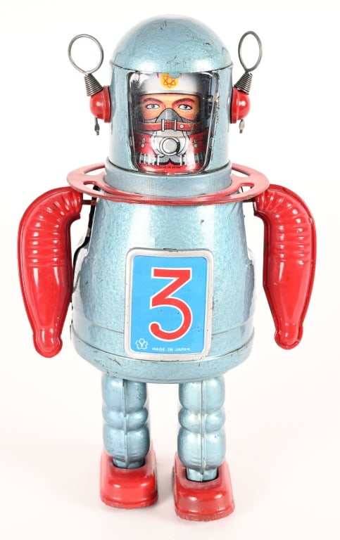 YONEZAWA TIN WINDUP ASTRO SCOUT ROBOT (1 of 4)
