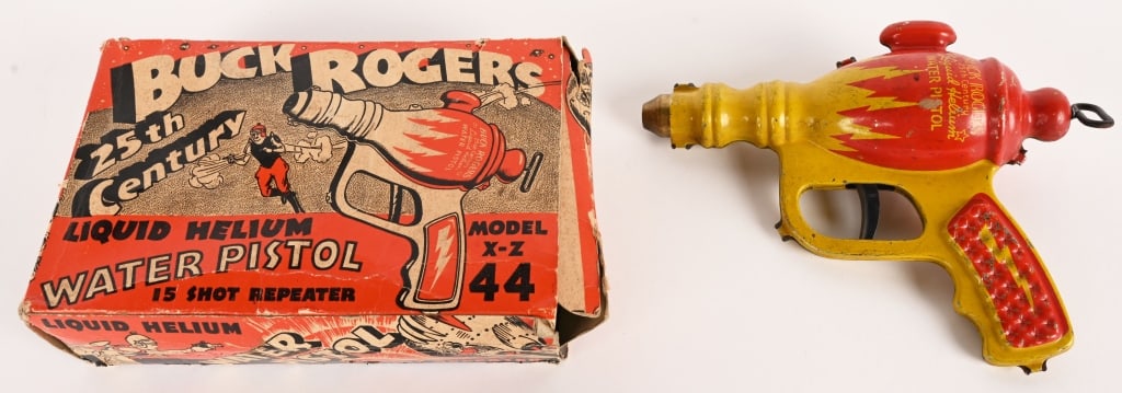 BUCK ROGERS LIQUID HELIUM WATER PISTOL w/ BOX (1 of 8)