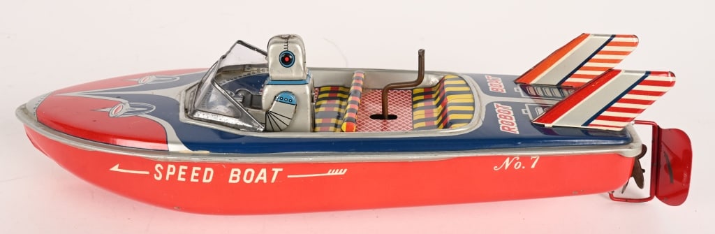 MARUSAN TIN WINDUP ROBOT BOAT (1 of 6)