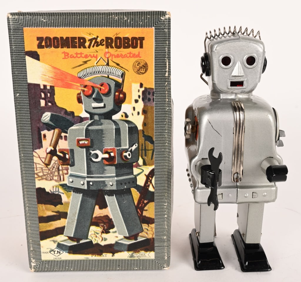 NOMURA BATTERY OP ZOOMER THE ROBOT w/ BOX (1 of 11)