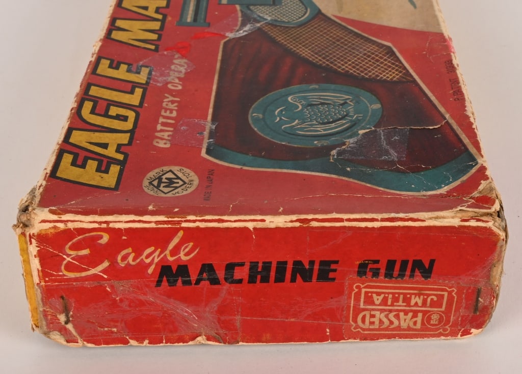 MT BATTERY OP SPACE EAGLE MACHINE GUN w/ BOX - 8