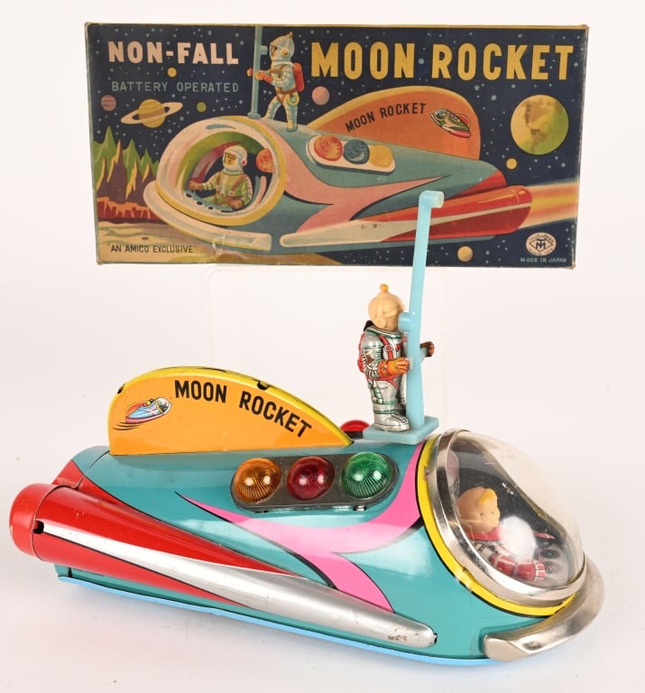 MASADAYA BATTERY OP MOON ROCKET w/ BOX (1 of 13)