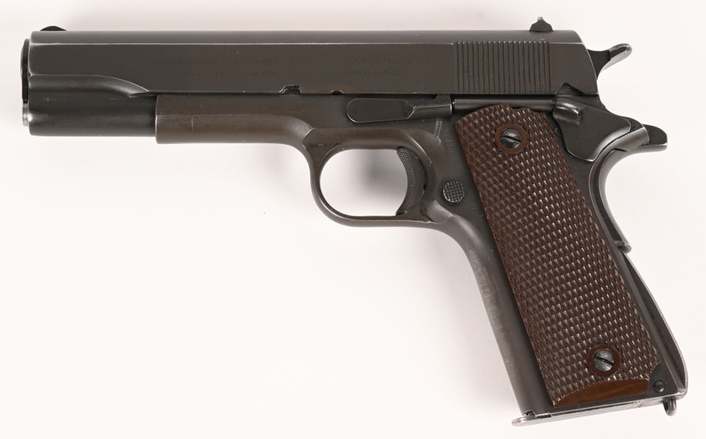 FINE WW2 ERA COLT 1911 A1 SEMI AUTOMATIC PISTOL 45 (1 of 8)