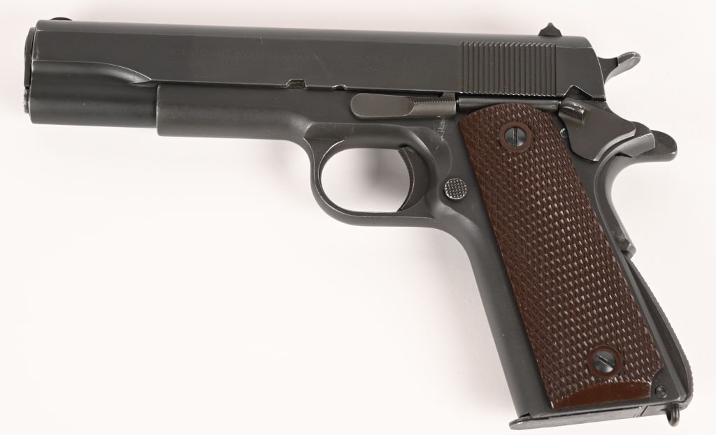 FINE WW2 ERA COLT 1911 A1 SEMI AUTOMATIC PISTOL 45 (1 of 10)