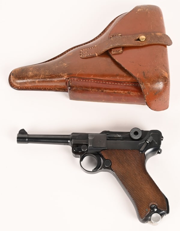 RARE MAUSER 1939 P08 POLICE LUGER WITH HOLSTER 9MM (1 of 17)