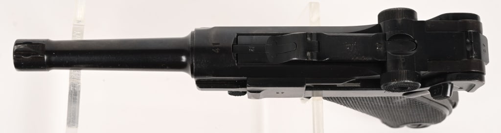 EXCEPTIONAL BLACK WIDOW LUGER RIG BYF 41 CODE - 12