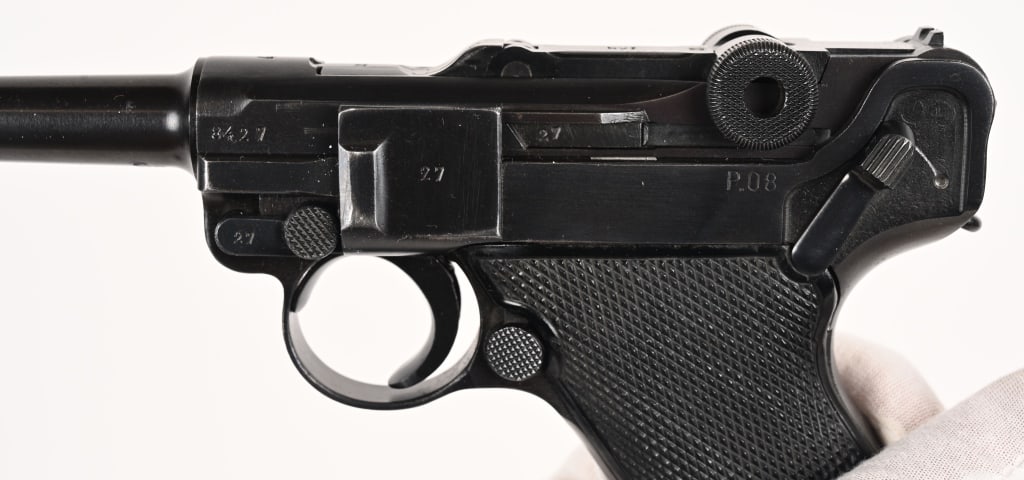 EXCEPTIONAL BLACK WIDOW LUGER RIG BYF 41 CODE - 6