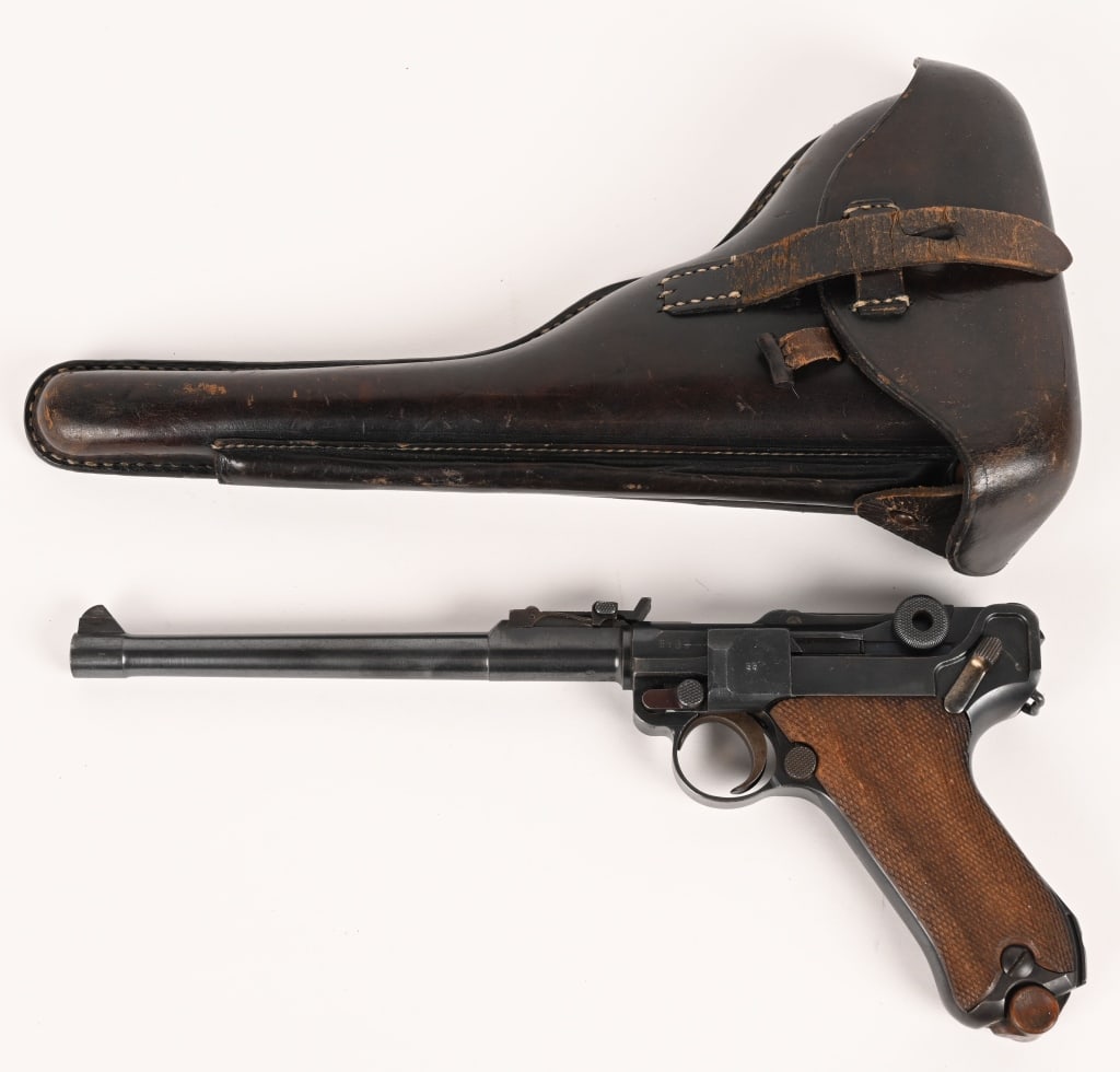 WW1 DWM 1917 ARTILLERY LUGER WITH HOLSTER (1 of 20)