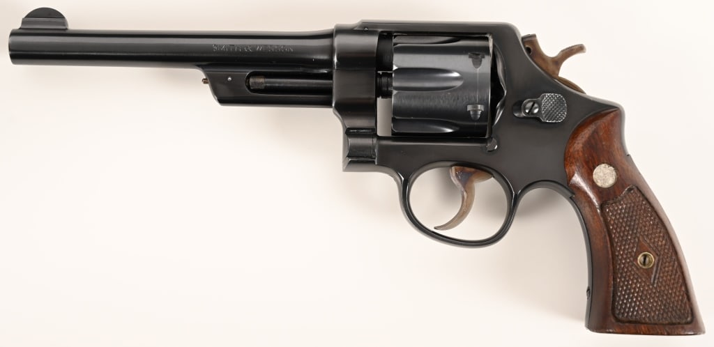 RARE SMITH & WESSON PRE MODEL 20 38/44 HEAVY DUTY (1 of 5)