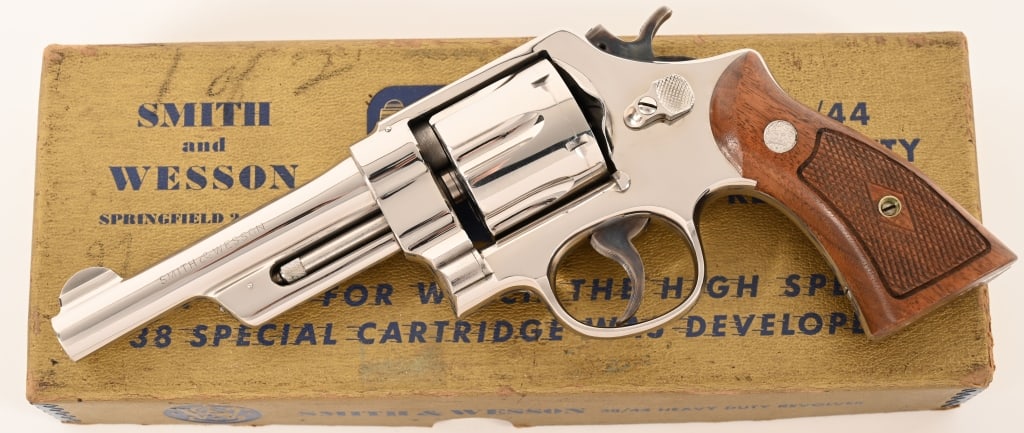 SCARCE SMITH WESSON PRE MODEL 20 38/44 HEAVY DUTY (1 of 10)