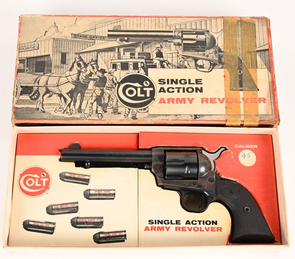 BOXED COLT SINGLE ACTION ARMY 2ND GENERATION .45 (1 of 5)