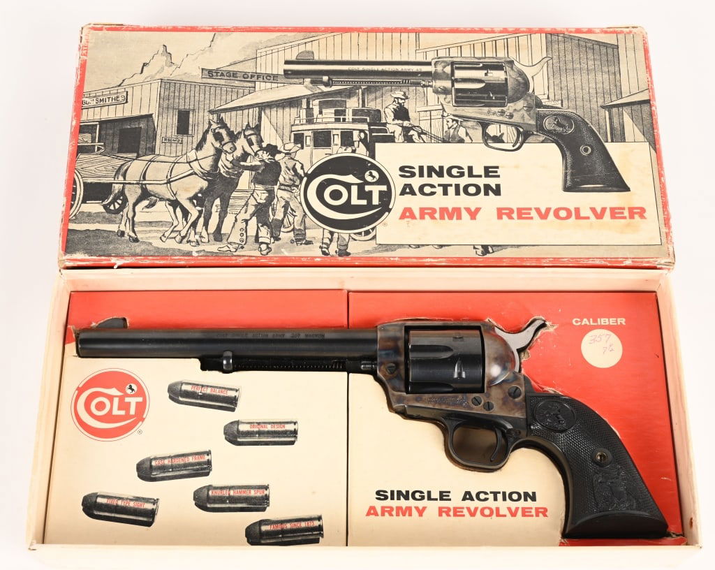 BOXED COLT SINGLE ACTION ARMY 2ND GENERATION .357 (1 of 6)