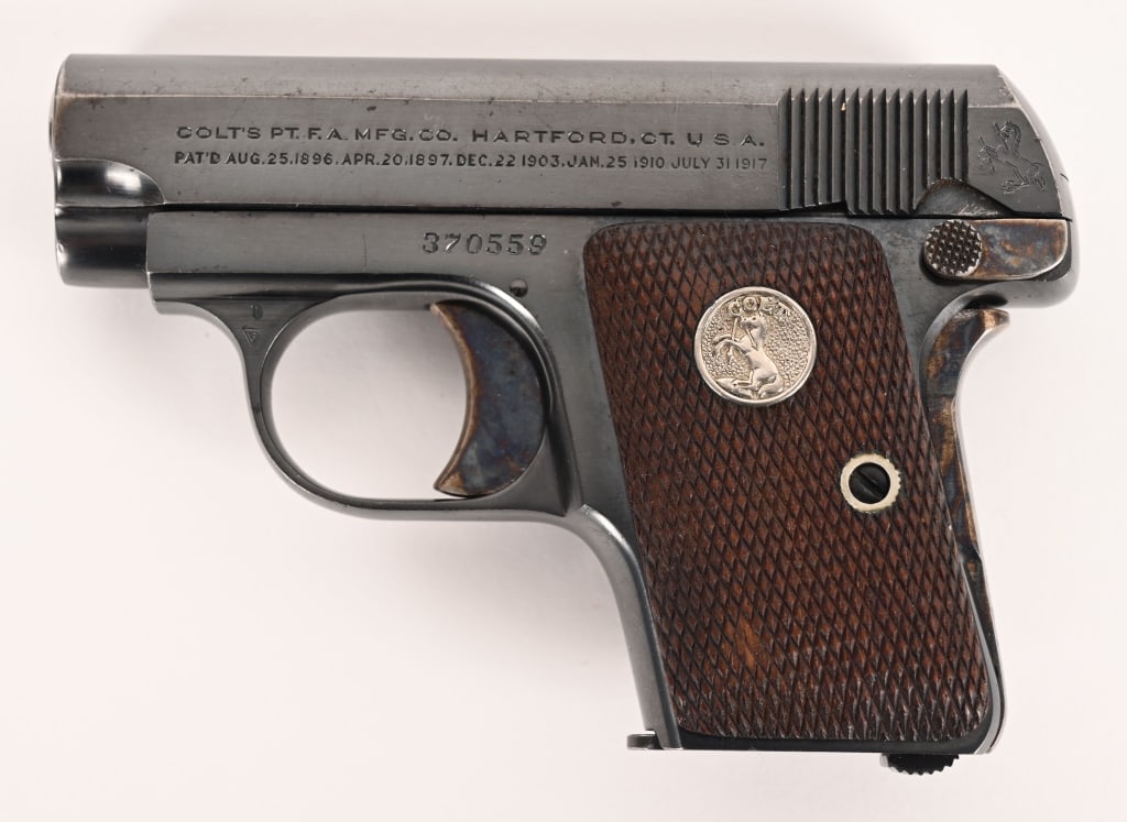 COLT 1908 VEST POCKET SEMI AUTO 25 ACP MFG 1928 (1 of 6)