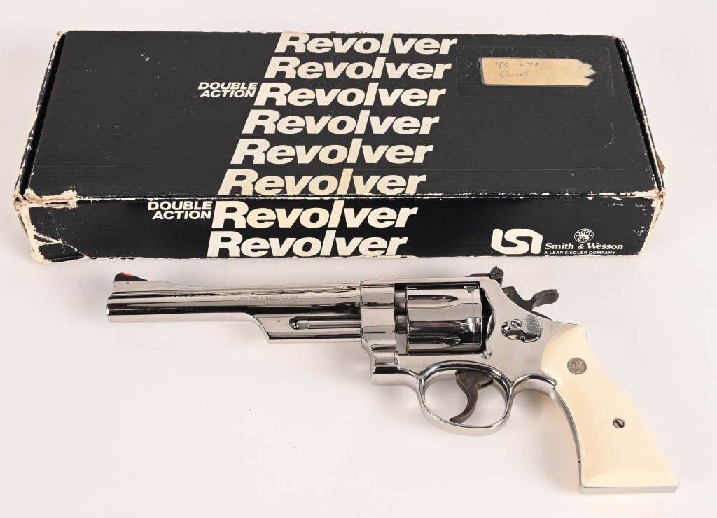 BOXED SMITH & WESSON 1ST YEAR 624 BRIGHT STAINLESS (1 of 7)