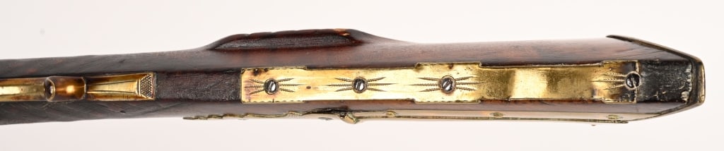 FLINTLOCK CONVERSION FULLSTOCK TIGER MAPLE RIFLE - 14