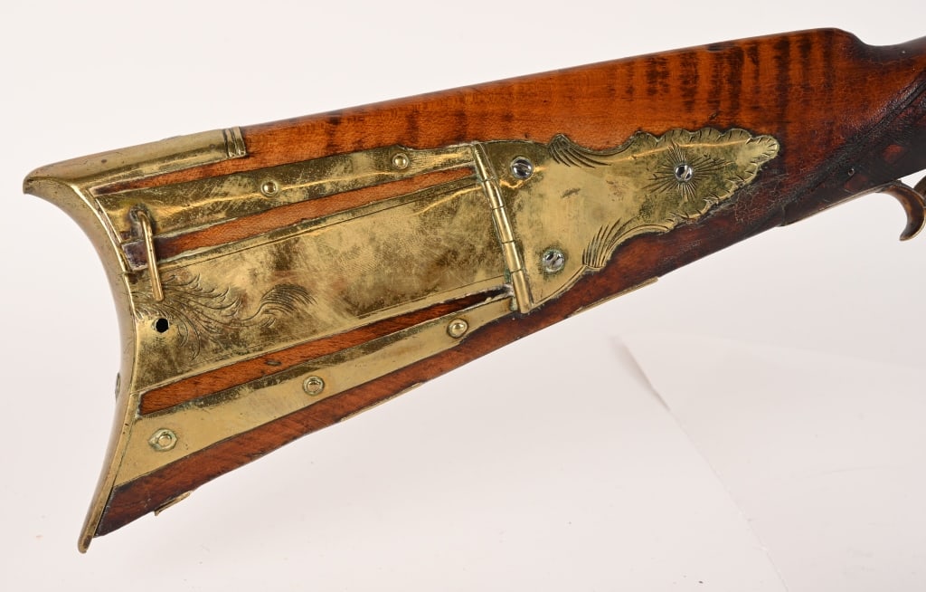 FLINTLOCK CONVERSION FULLSTOCK TIGER MAPLE RIFLE - 3