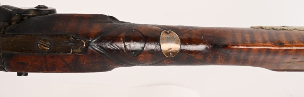 FLINTLOCK CONVERSION FULLSTOCK TIGER MAPLE RIFLE - 9