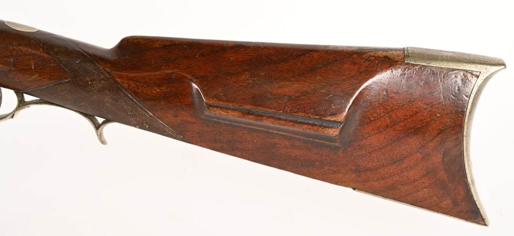 TRYON SILVER MOUNTED PERCUSSION RIFLE - 11