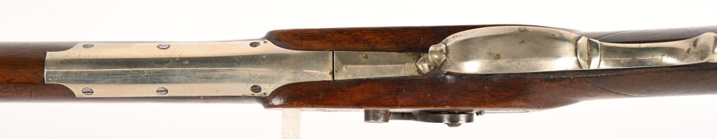 TRYON SILVER MOUNTED PERCUSSION RIFLE - 16