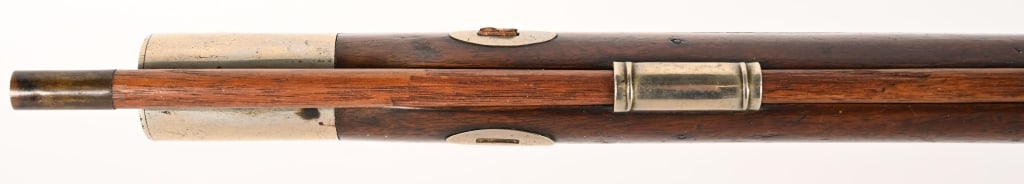 TRYON SILVER MOUNTED PERCUSSION RIFLE - 20