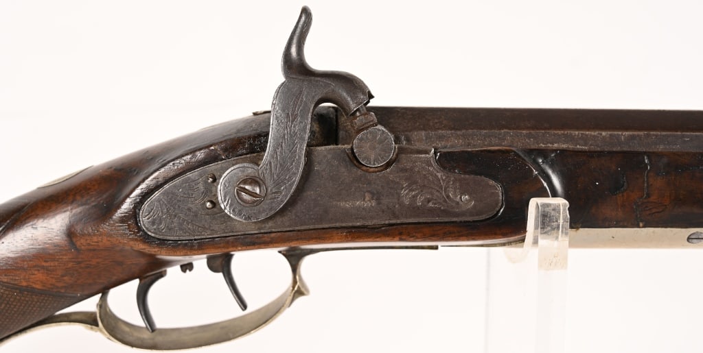 TRYON SILVER MOUNTED PERCUSSION RIFLE - 2