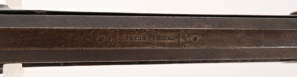 TRYON SILVER MOUNTED PERCUSSION RIFLE - 7