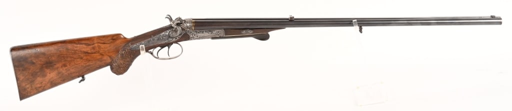 FINE ENGRAVED C. GIESSEL DOUBLE RIFLE 11.4x51. (1 of 17)