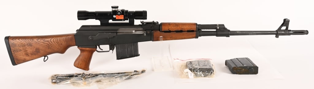 ZASTAVA - KRAGULEVAC M-76 SNIPER WITH SCOPE 7.92: SERIAL NUMBER: CM7600227 BARREL: 24 1/2" CALIBER: 7.92 MM MANUFACTURED: 1976 - 1984 Import marked. The Zastava Arms Company released the M76 in the mid-1970s. Since then it became the standard issue