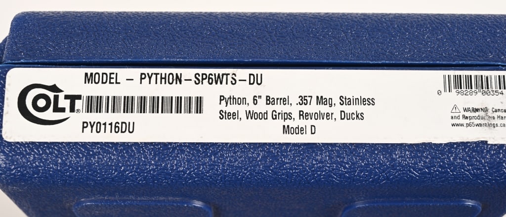 COLT PYTHON DUCKS UNLIMITED .357 MAGNUM REVOLVER - 2