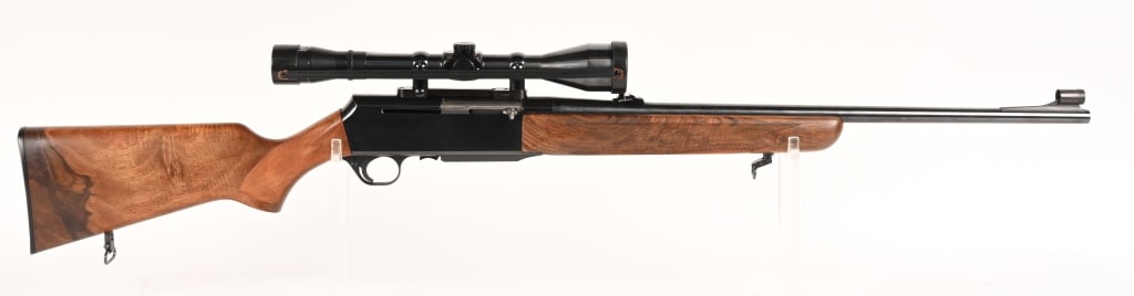 BELGIUM BROWNING BAR SEMI AUTO RIFLE .270 WIN: SERIAL NUMBER: 237PM20393. BARREL: 22". CALIBER: .270 WIN. MANUFACTURED: 1980. One of the best center fire semi auto rifles ever built. It features a high polish factory blue finish, pistol grip check
